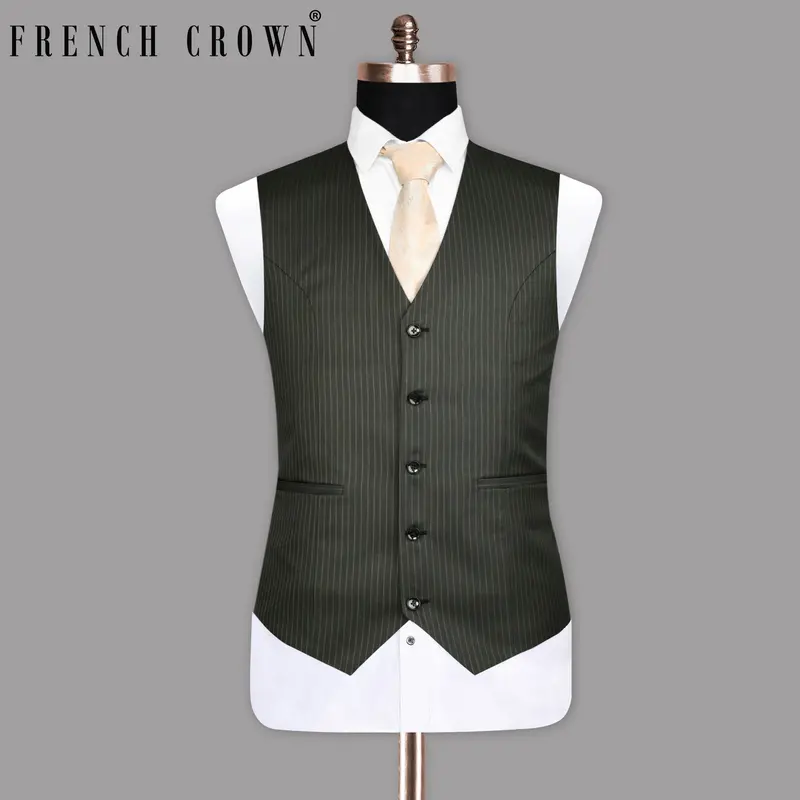 Armadillo Gray Striped Waistcoat 1