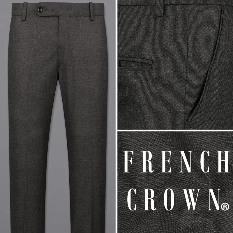 Armadillo Gray Textured Pant 1