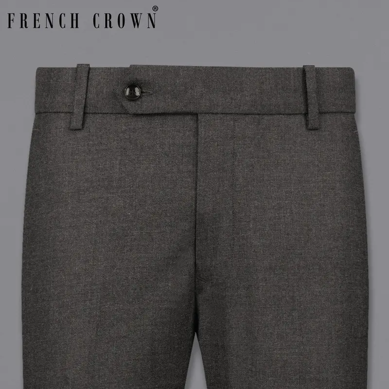 Armadillo Gray Textured Pant 6