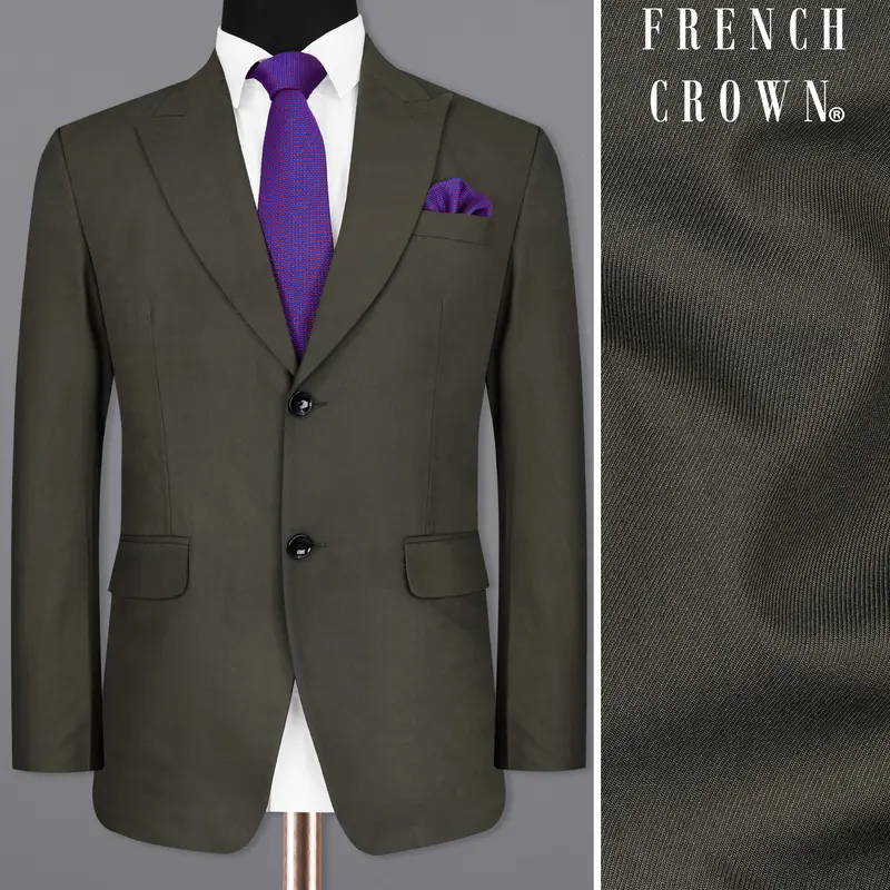 Armadillo Steel Gray Single Breasted Blazer 1