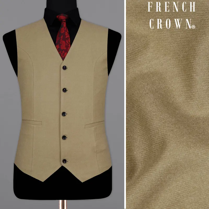 Arrowtown Brown Pure Wool Waistcoat 1