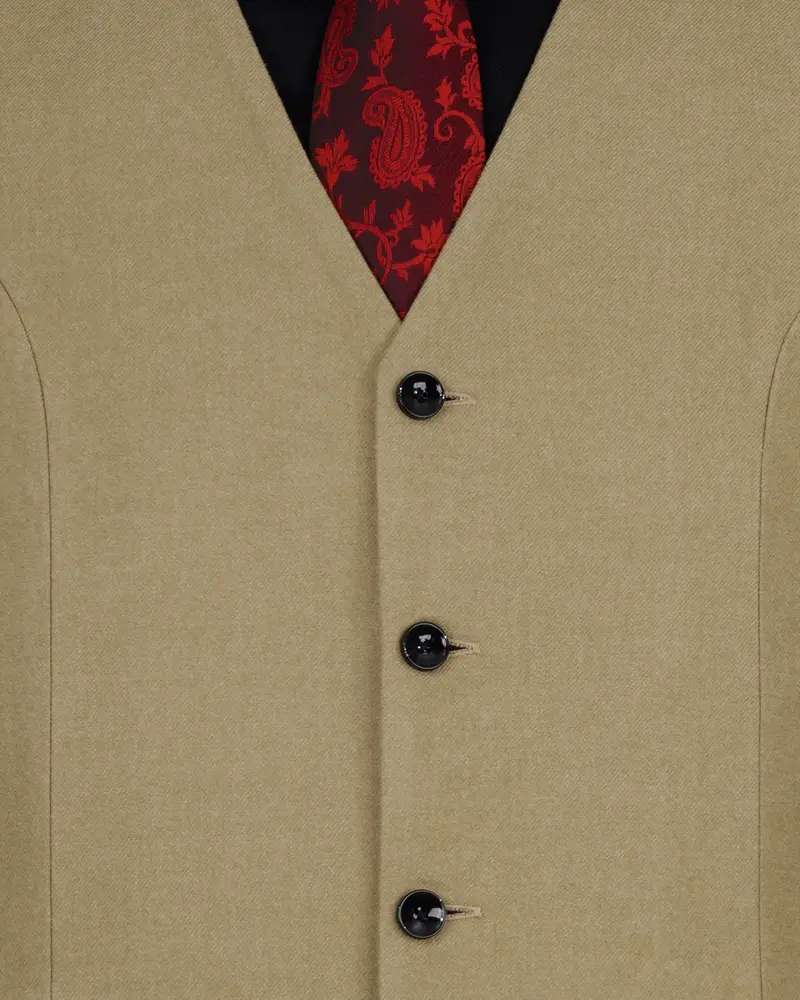 Arrowtown Brown Pure Wool Waistcoat 5