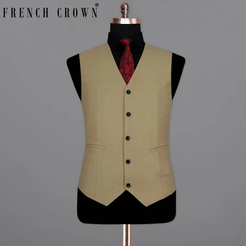 Arrowtown Brown Pure Wool Waistcoat 7