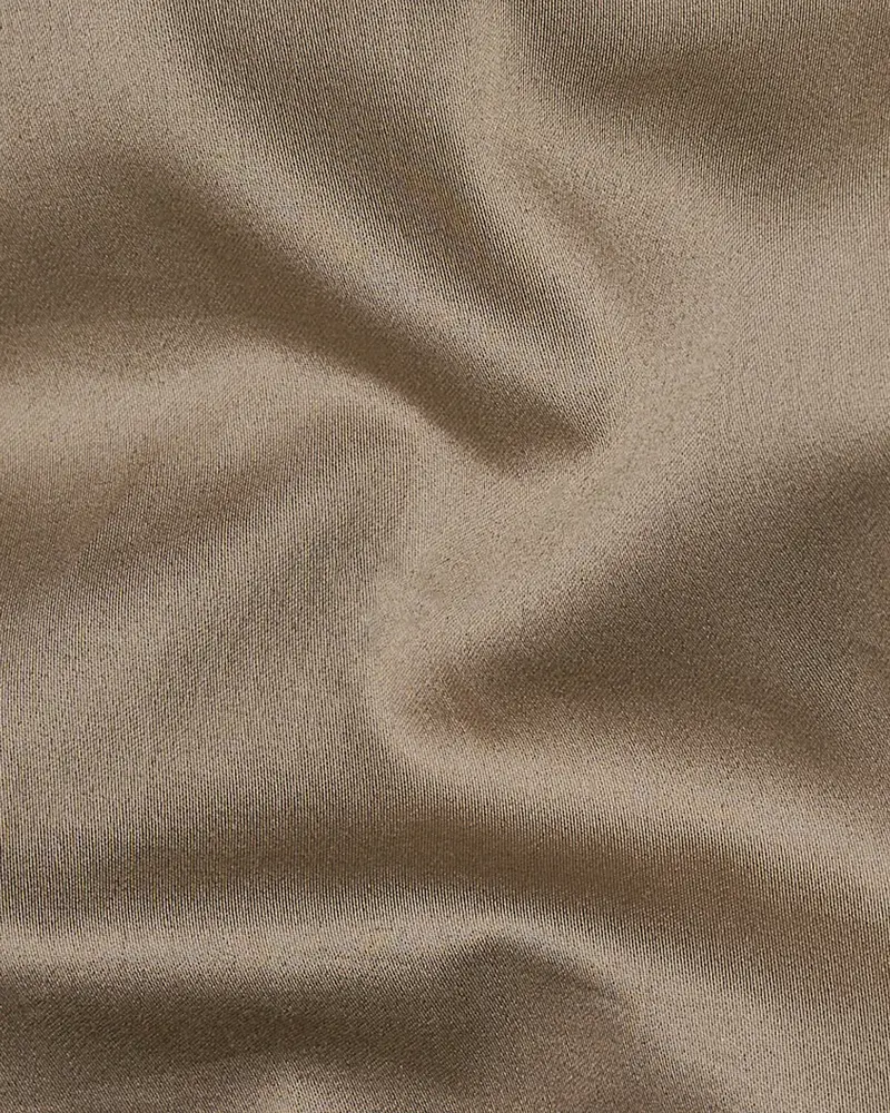 Arrowtown Brown Subtle Sheen Snake Pleated Super Soft Premium Cotton Tuxedo Shirt 3