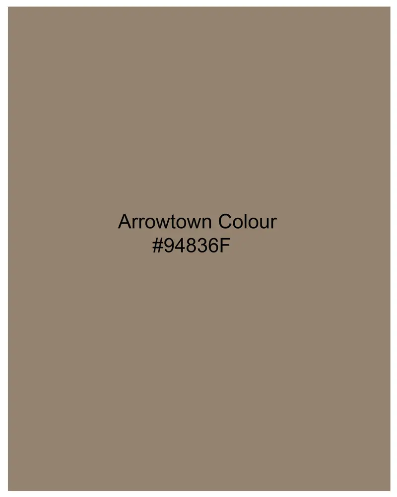Arrowtown Brown Subtle Sheen Snake Pleated Super Soft Premium Cotton Tuxedo Shirt 8