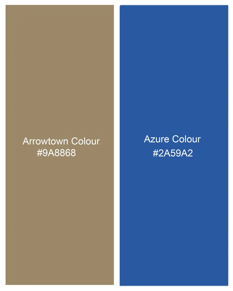 Arrowtown Brown With Azure Blue Plaid Pant 7