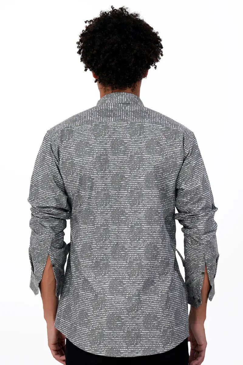 Arsenic Gray Textured Royal Oxford Designer Shirt 10