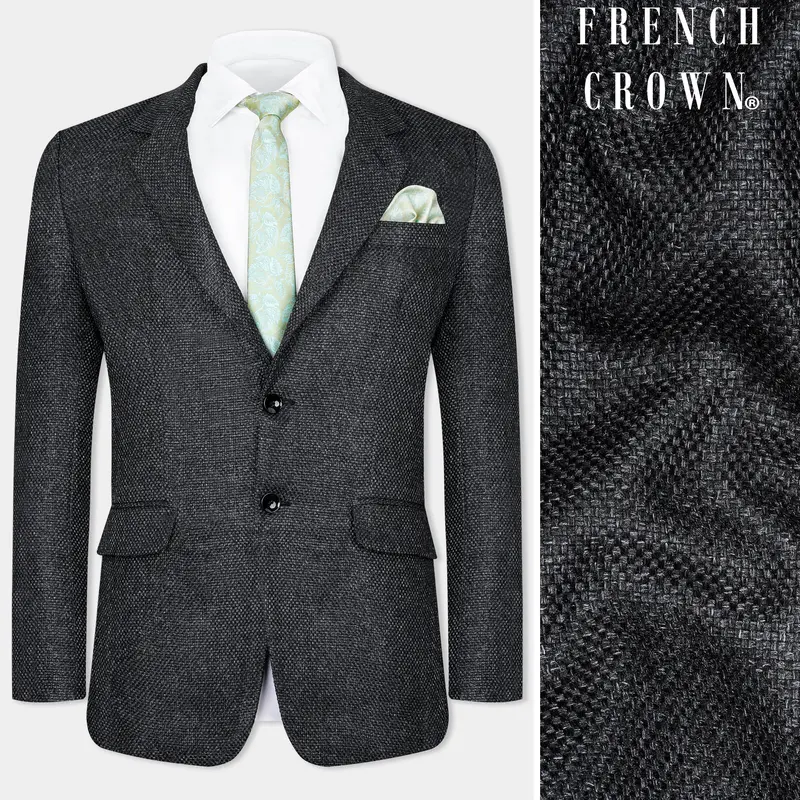 Arsenic Gray Woolrich Single Breasted Blazer 1