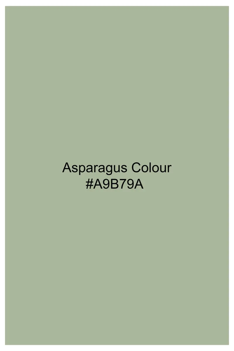 Asparagus Green Premium Cotton Nehru Jacket 7