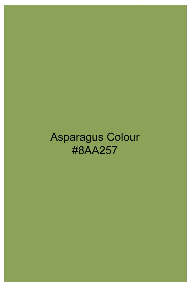 Asparagus Green Subtle Sheen Super Soft Premium Cotton Shirt 8