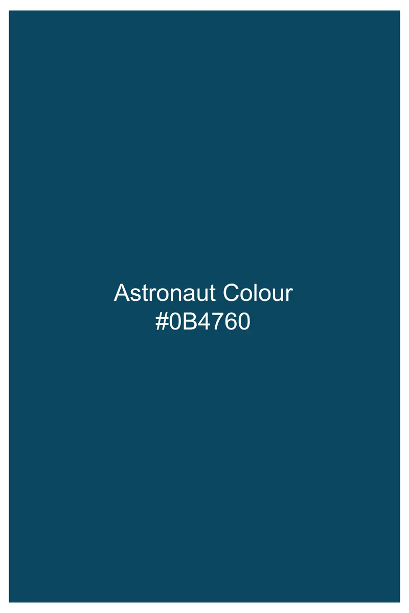 Astronaut Blue Printed Super Soft Premium Cotton Shirt 8