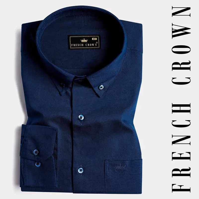 Astros Blue Royal Oxford Button Down Shirt 7