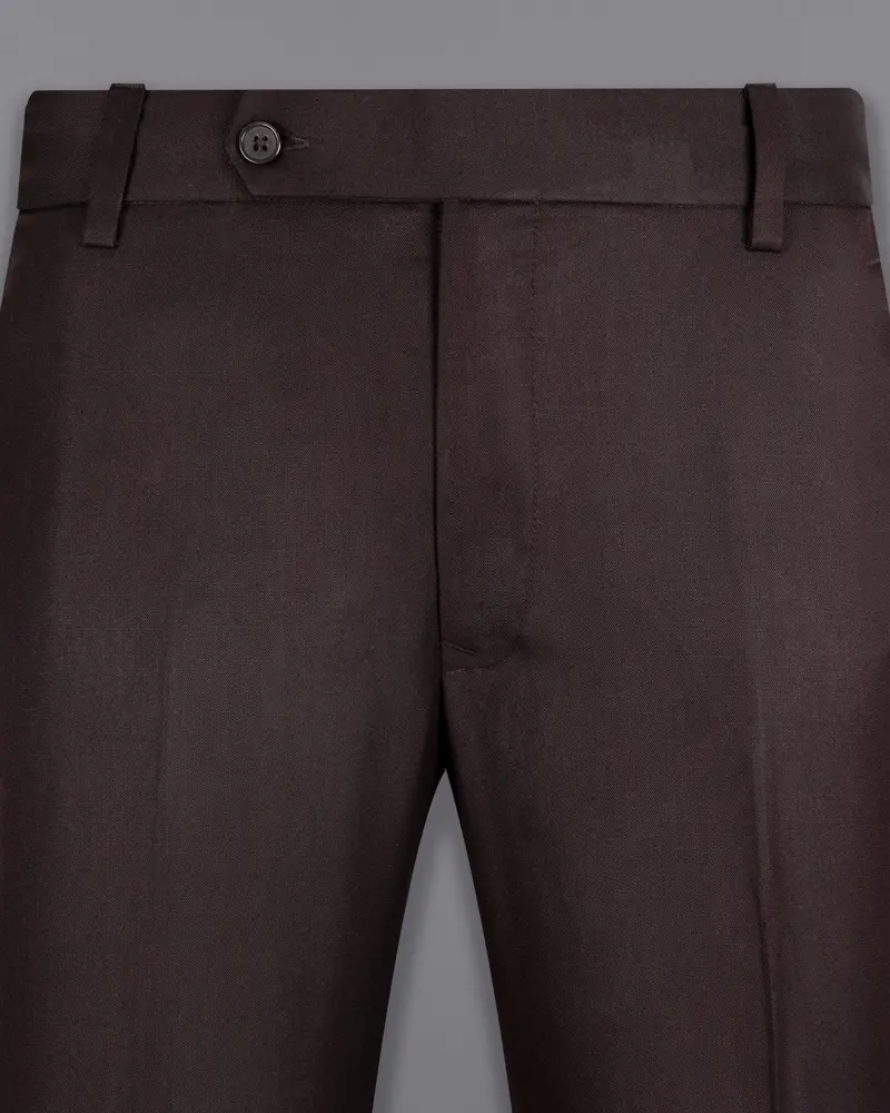 Aubergine Wool Rich Pant 2
