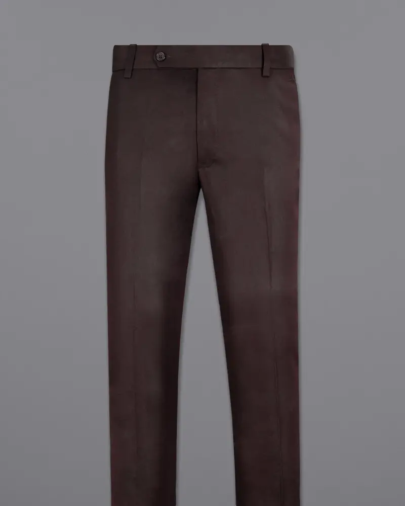 Aubergine Wool Rich Pant 4