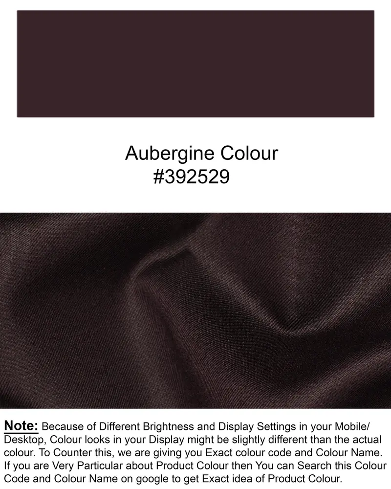 Aubergine Wool Rich Pant 7