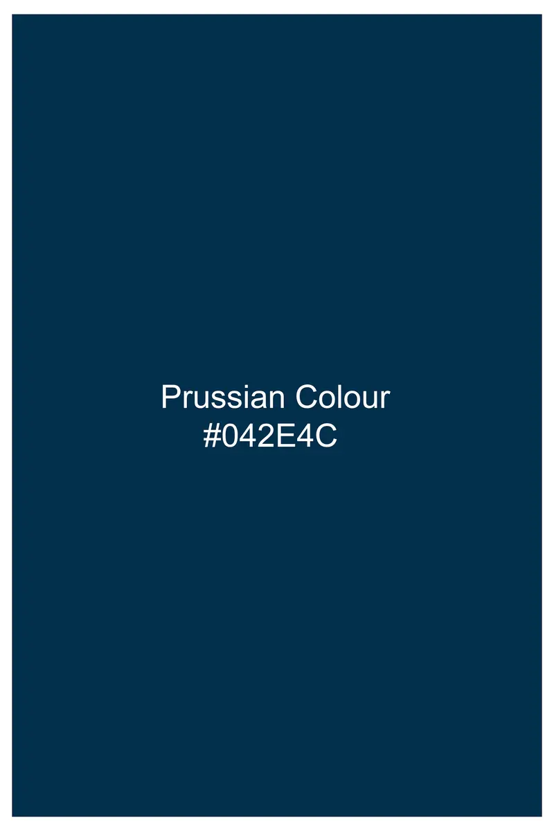 Aureblu-Prussian Blue Subtle Sheen Super Soft Premium Cotton Dress Shirt 7