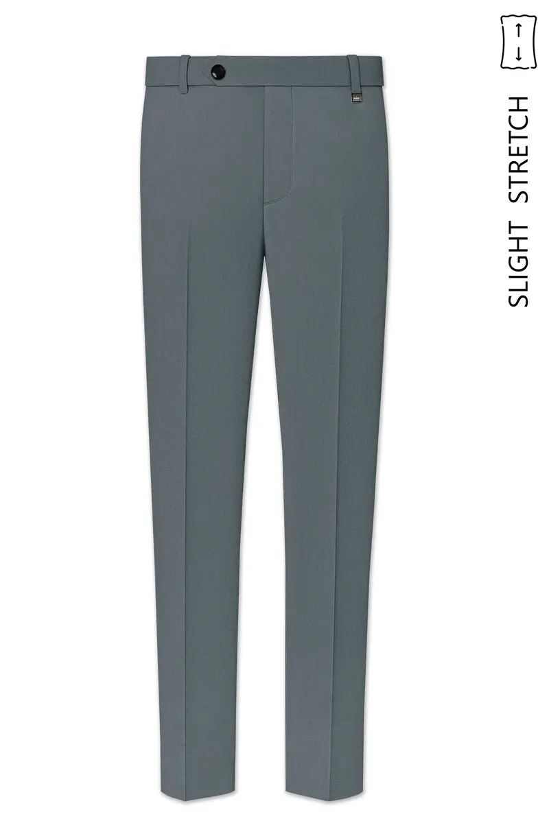 Aurelian-Scarpa Green Diamond Textured Wool Rich Slight Stretch Single Breasted Suit 13
