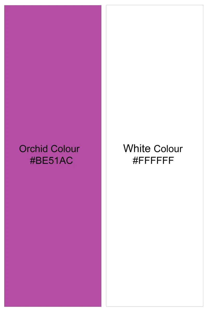 Aureline-Orchid Purple And Bright White Awning Striped Subtle Sheen Super Soft Premium Cotton Dress Shirt 7