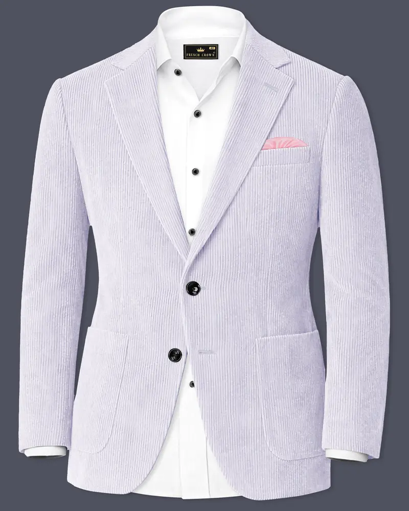 Auremerc-Mercury Gray Corduroy Premium Single Breasted Sports Blazer 1