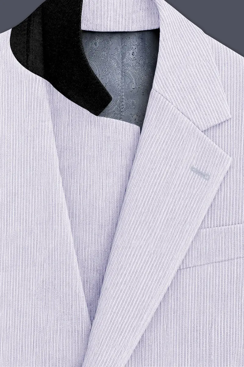 Auremerc-Mercury Gray Corduroy Premium Single Breasted Sports Blazer 5