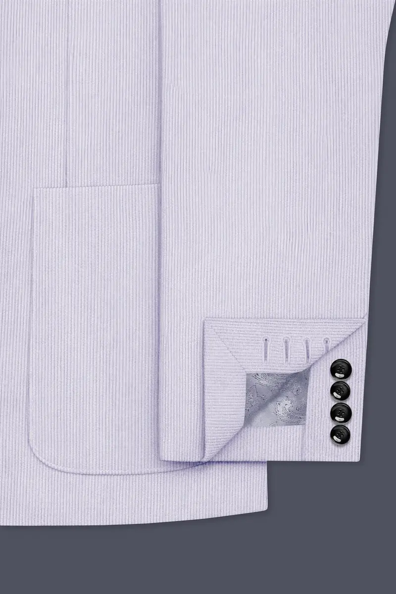 Auremerc-Mercury Gray Corduroy Premium Single Breasted Sports Blazer 7