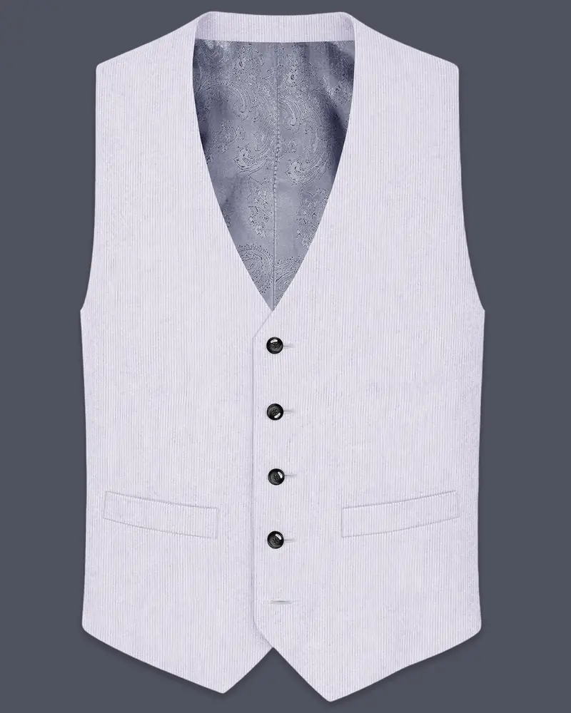 Auremerc-Mercury Gray Corduroy Premium Waistcoat 1