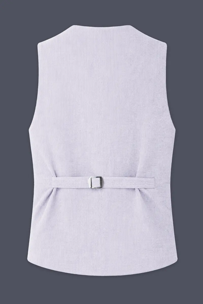 Auremerc-Mercury Gray Corduroy Premium Waistcoat 4