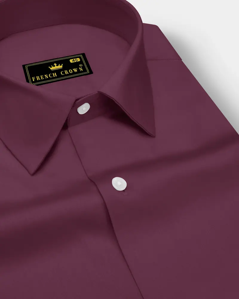 Auretus-Tuscan Pink Subtle Sheen Super Soft Premium Cotton Dress Shirt 1