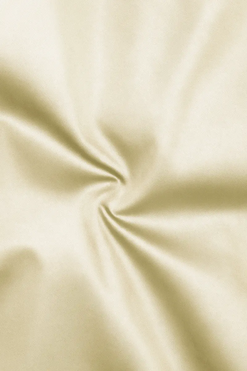 Aurewheat-Wheatfield Cream Subtle Sheen Super Soft Premium Cotton Cut Away Collar Dress Shirt 3