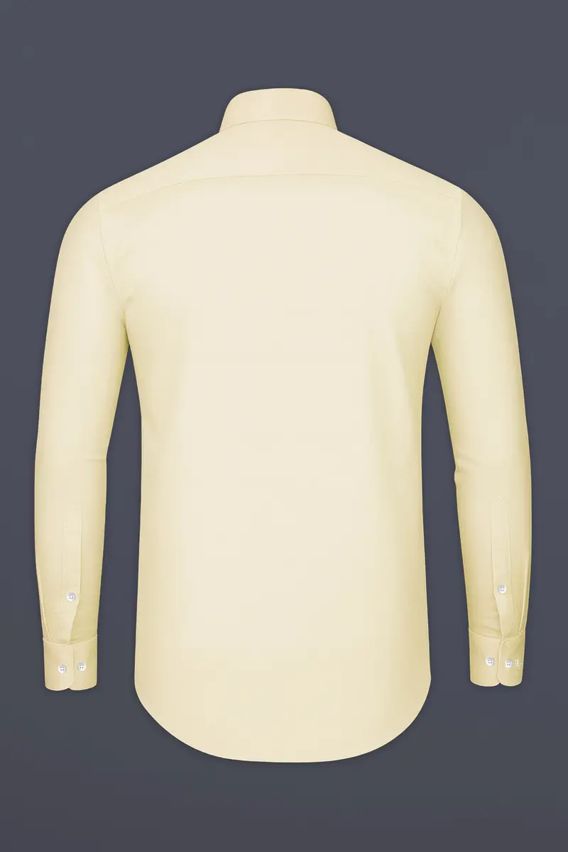 Aurewheat-Wheatfield Cream Subtle Sheen Super Soft Premium Cotton Tuxedo Shirt 7