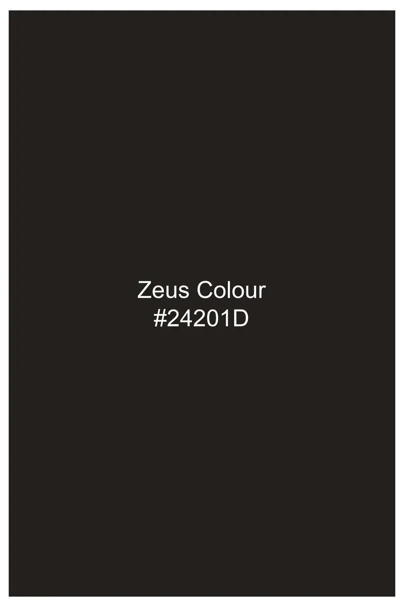 Aurezeus-Zeus Brown Textured Tweed Double Breasted Suit 18