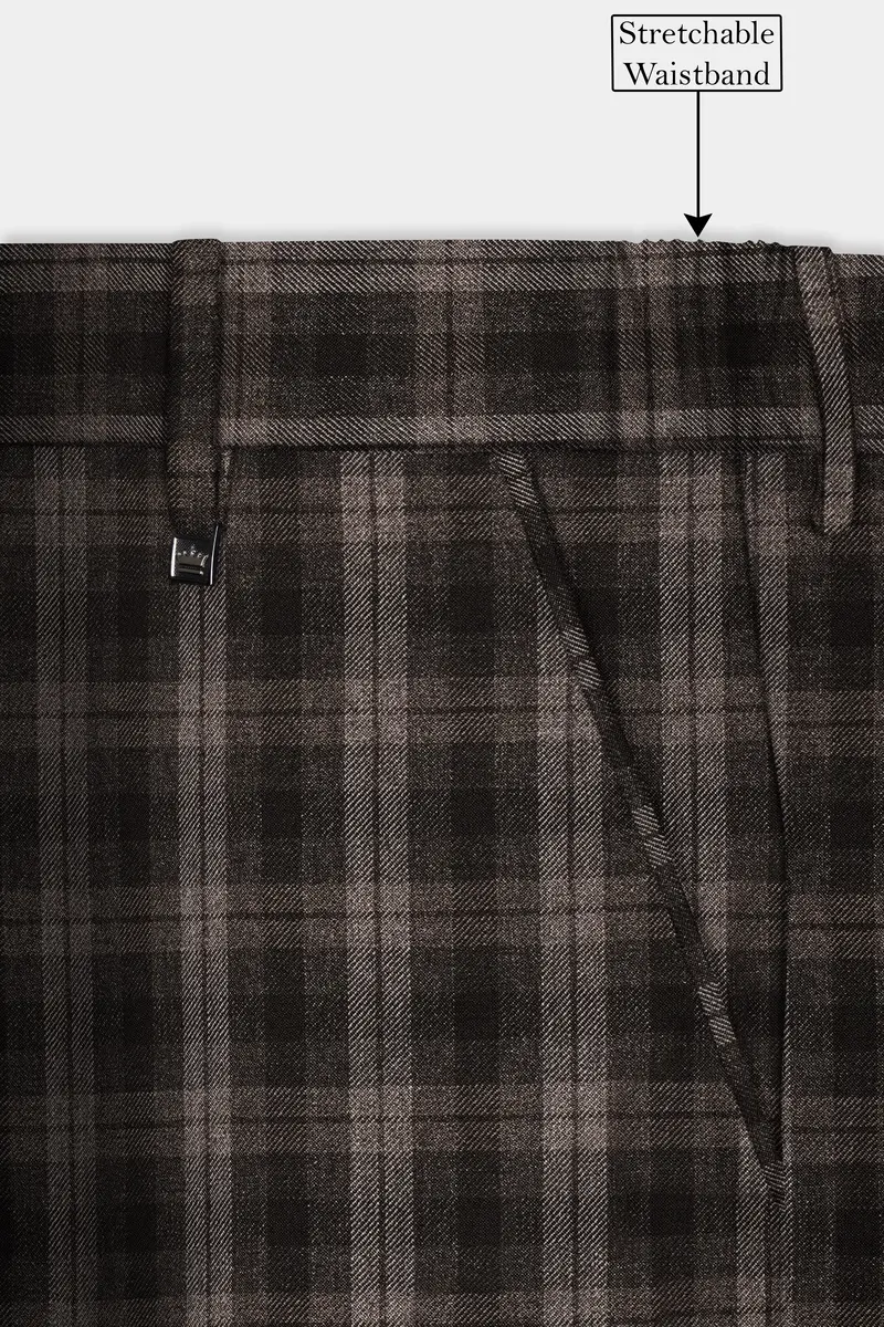Autumnhaven-Umber Brown Plaid Tweed Single Breasted Suit 15