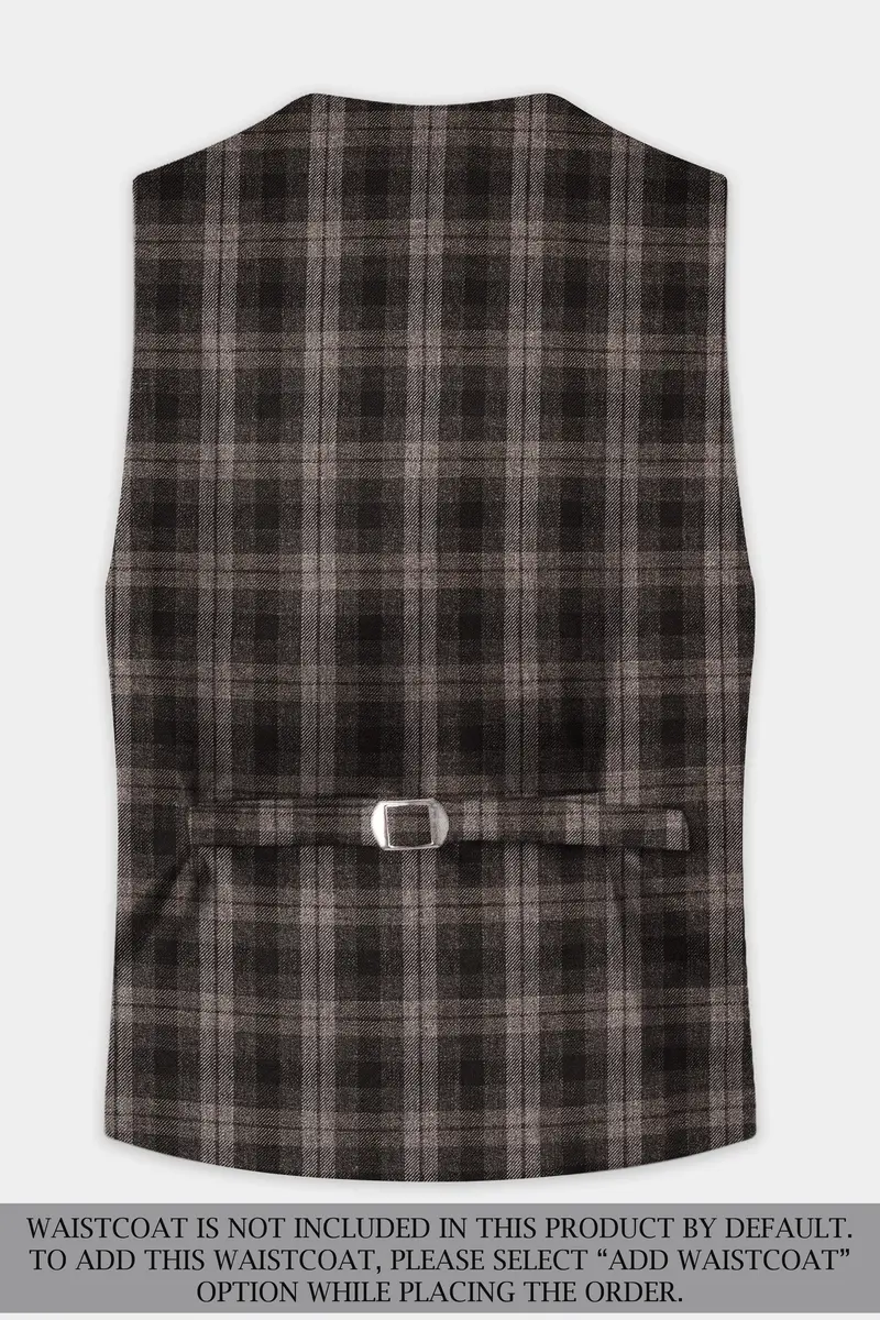 Autumnhaven-Umber Brown Plaid Tweed Single Breasted Suit 17