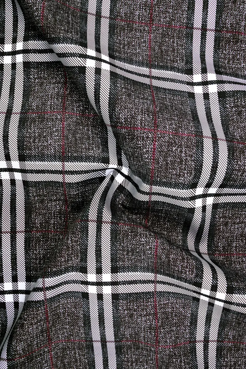 Axiom-Granite Gray Plaid Wool Rich Single Breasted Suit 3