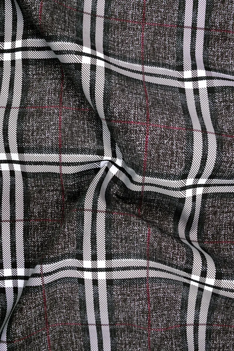 Axiom-Granite Gray Plaid Wool Rich Waistcoat 3