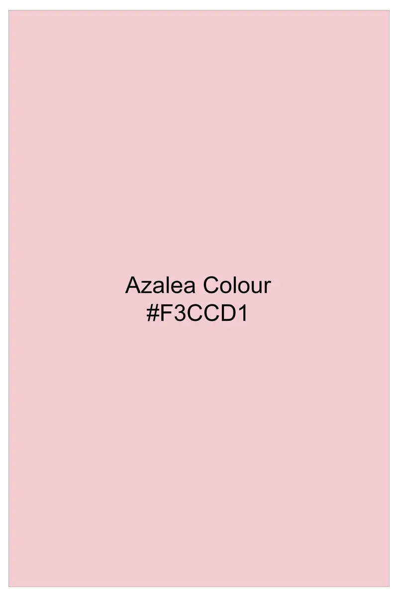 Azalea Pink Dobby Textured Premium Giza Cotton Shirt 8
