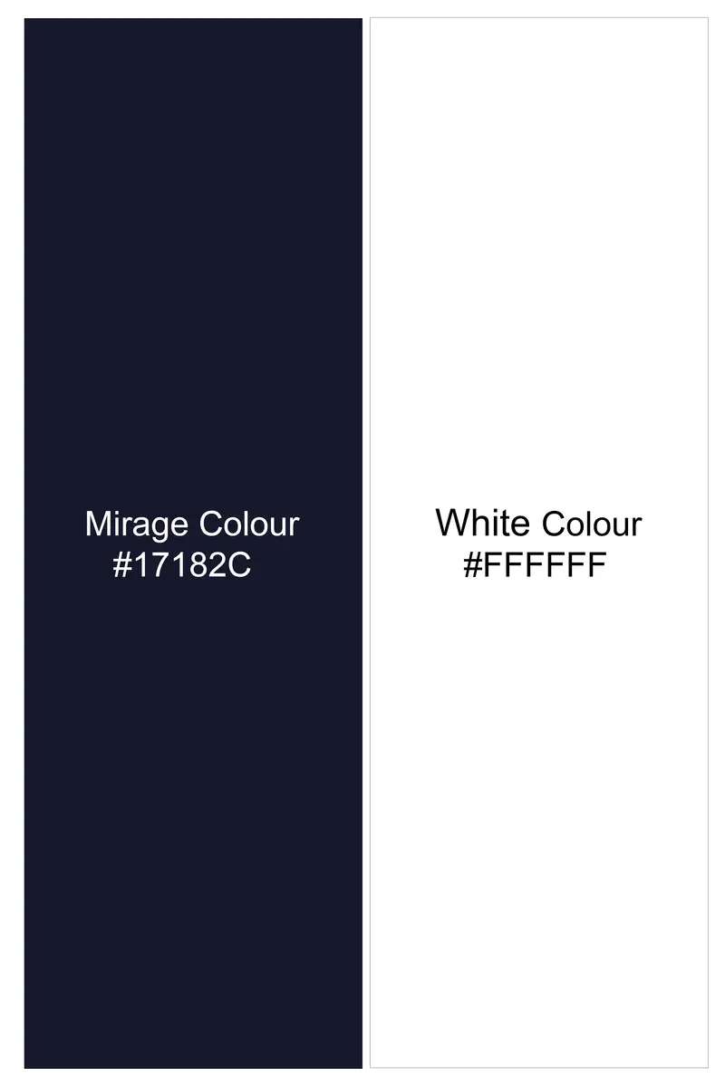 Azure-Mirage Blue And Bright White Windowpane Subtle Sheen Super Soft Premium Cotton Dress Shirt 7