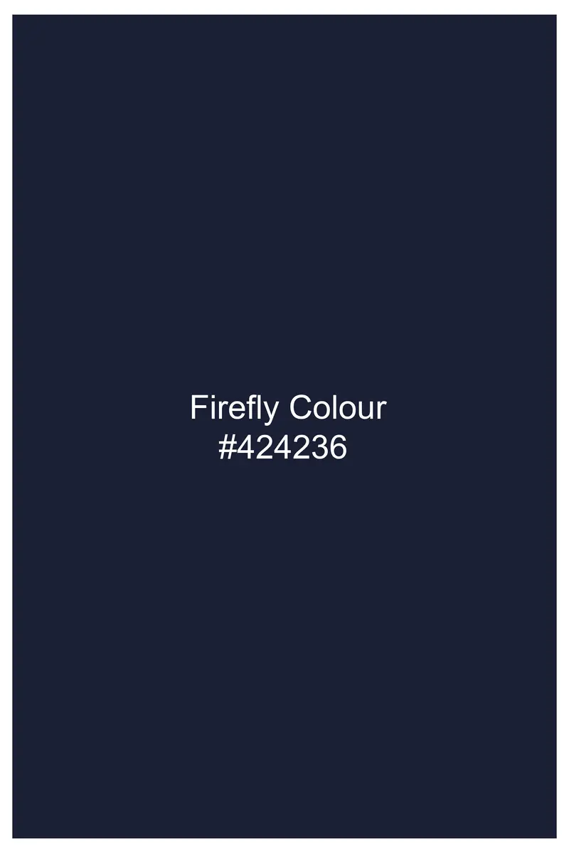Azuriel-Firefly Blue Luxurious Linen Single Breasted Stretchable Traveler Suit 19