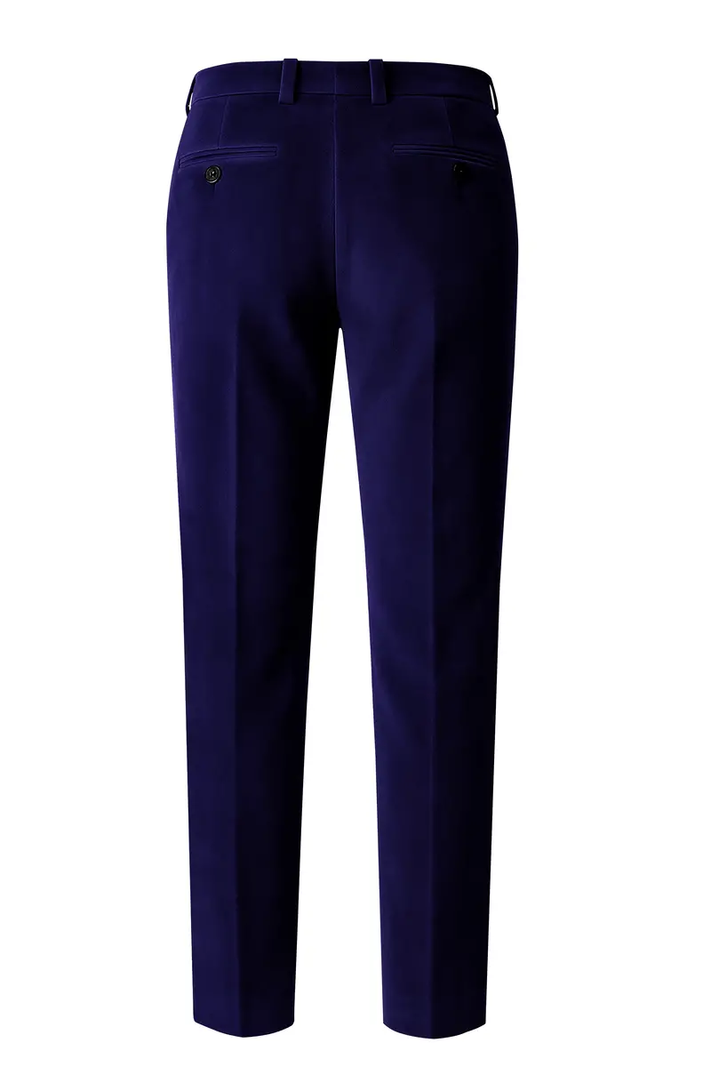 Azurion-Royal Blue Velvet Peak Lapel Tuxedo Suit 14
