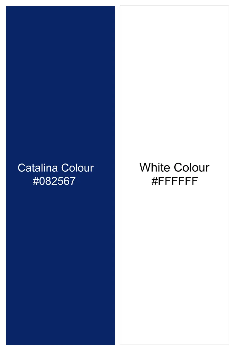 Azzorio-Catalina Blue And Bright White Candy Striped Subtle Sheen Super Soft Premium Cotton Cuff Collar Dress Shirt 7