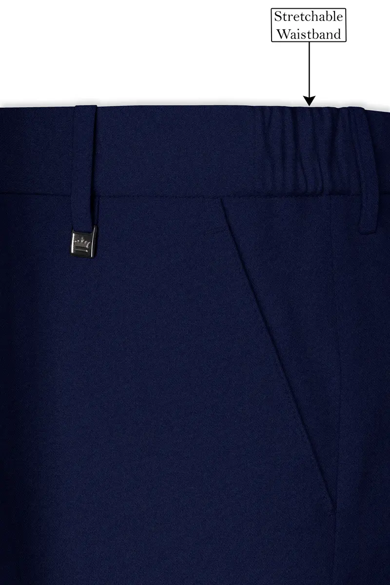 Baltic Blue Wool Rich Double Breasted Sports Suit 15