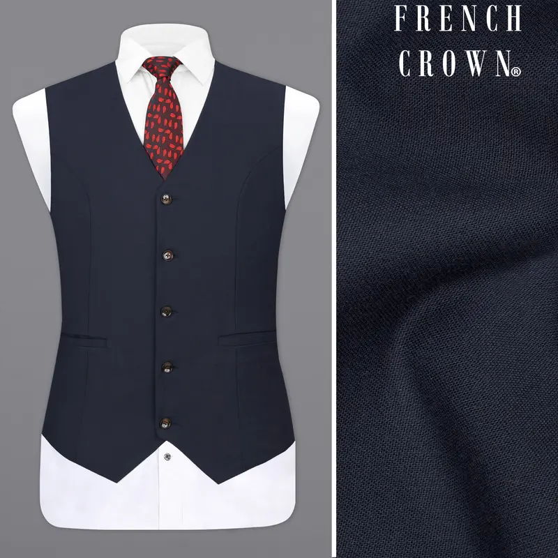 Baltic Sea Blue Waistcoat 1