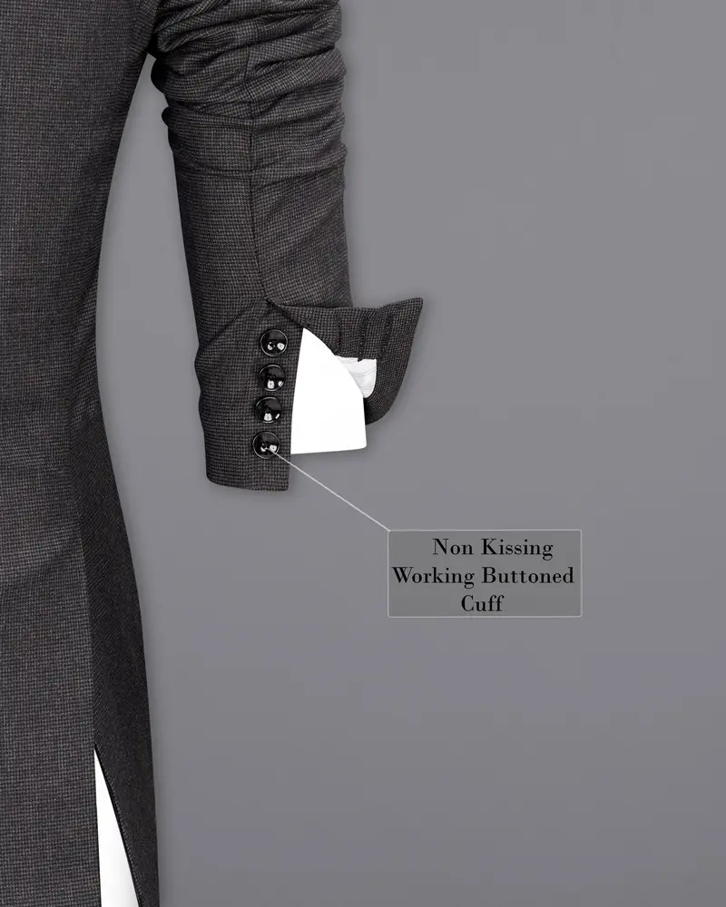 Baltic Sea Grey Textured Blazer 10
