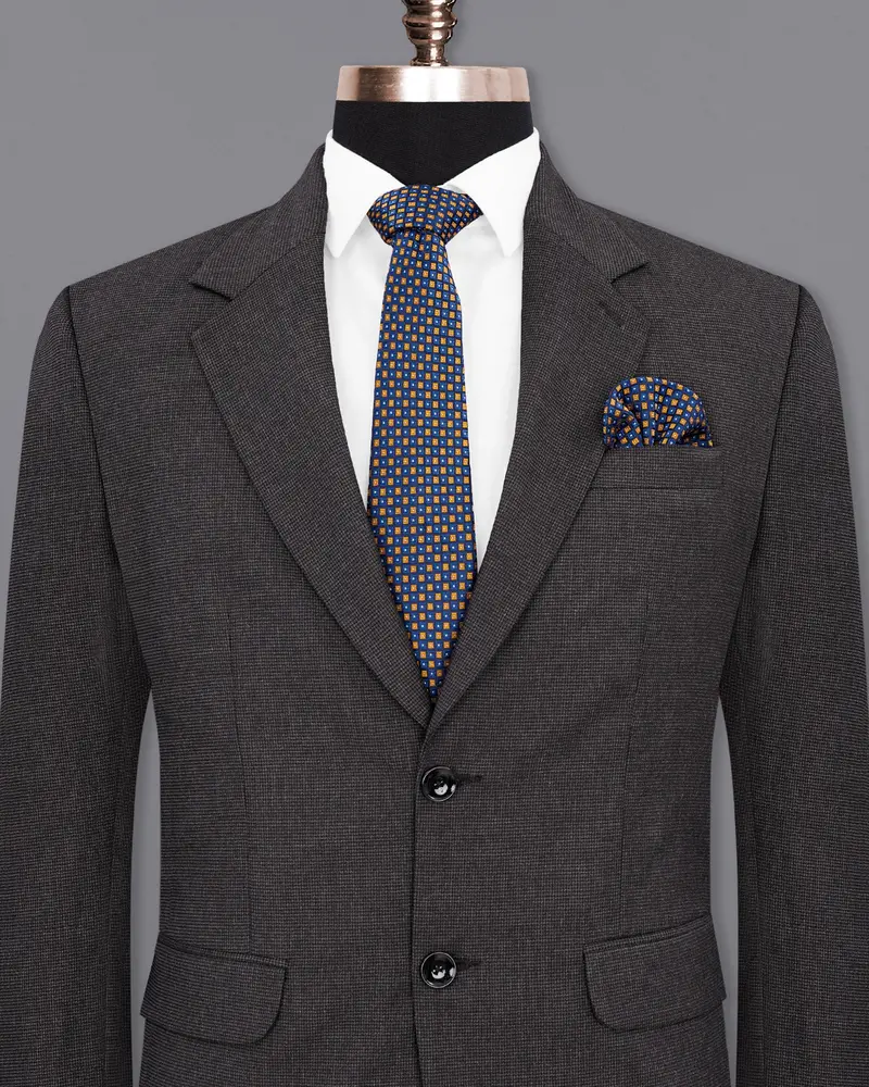 Baltic Sea Grey Textured Blazer 2