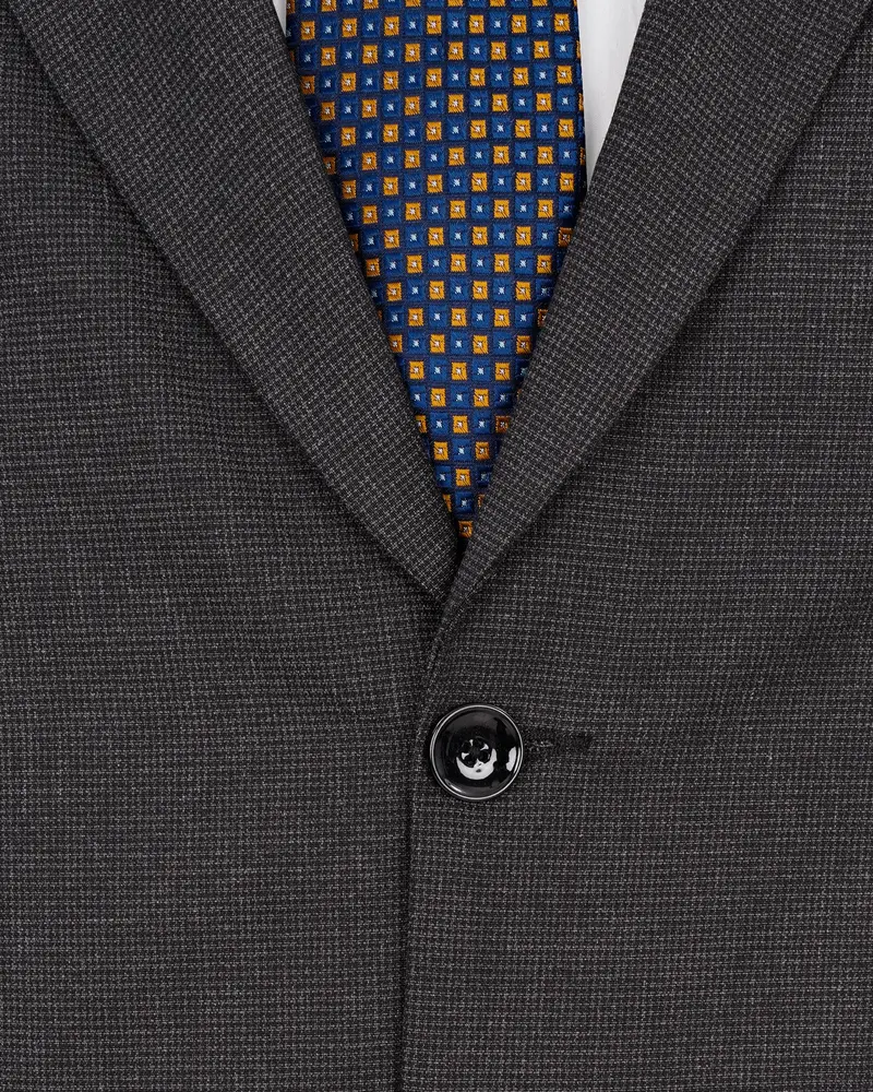 Baltic Sea Grey Textured Blazer 4