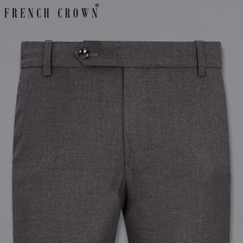 Baltic Sea Grey Textured Pant 1