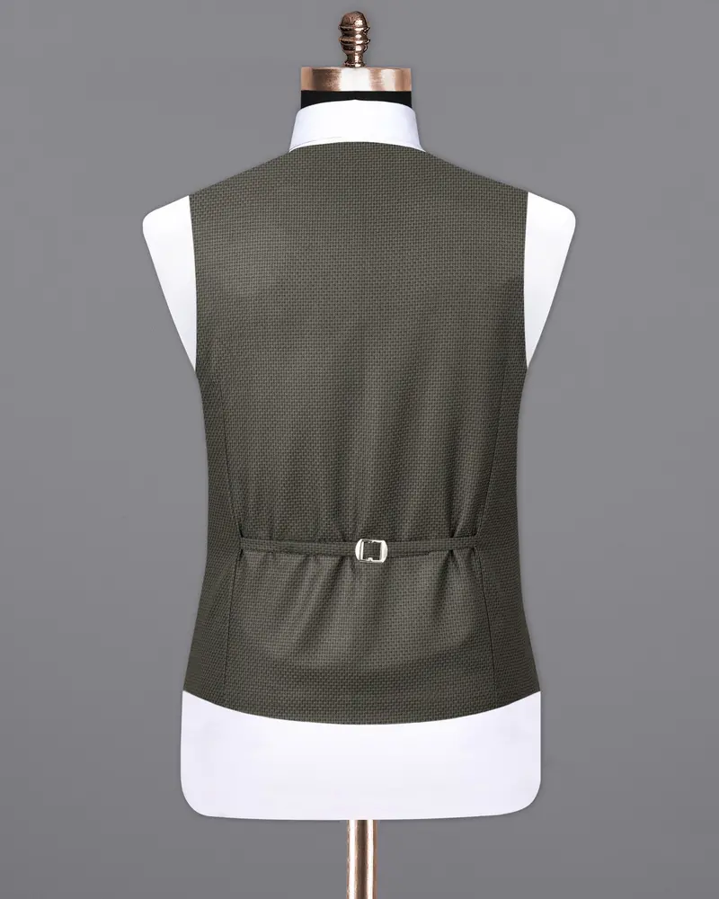 Baltic Sea Rhombus Textured Waistcoat 6
