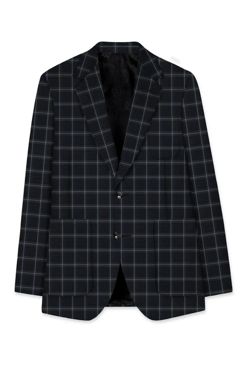 Baltic Sea Windowpane Blazer 7