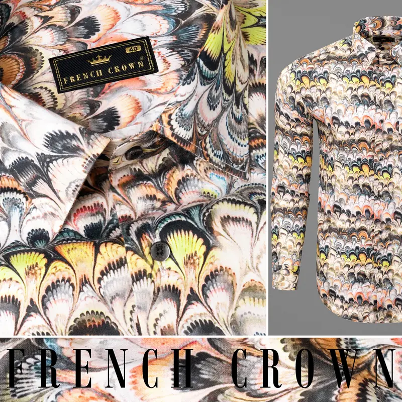 Baltic Sea With Colorful Print Super Soft Premium Cotton Shirt 10