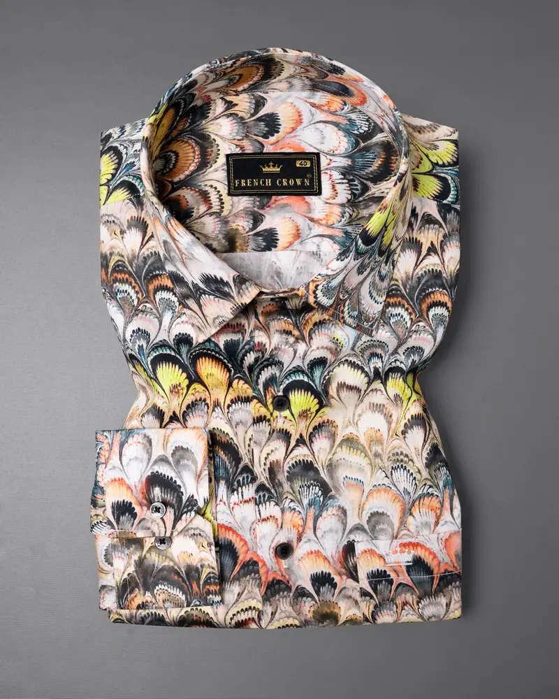 Baltic Sea With Colorful Print Super Soft Premium Cotton Shirt 3